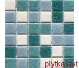 Мозаїка R-MOS A40443011 (на паперi) 327х327 білий 327x327x4 матова мікс зелений